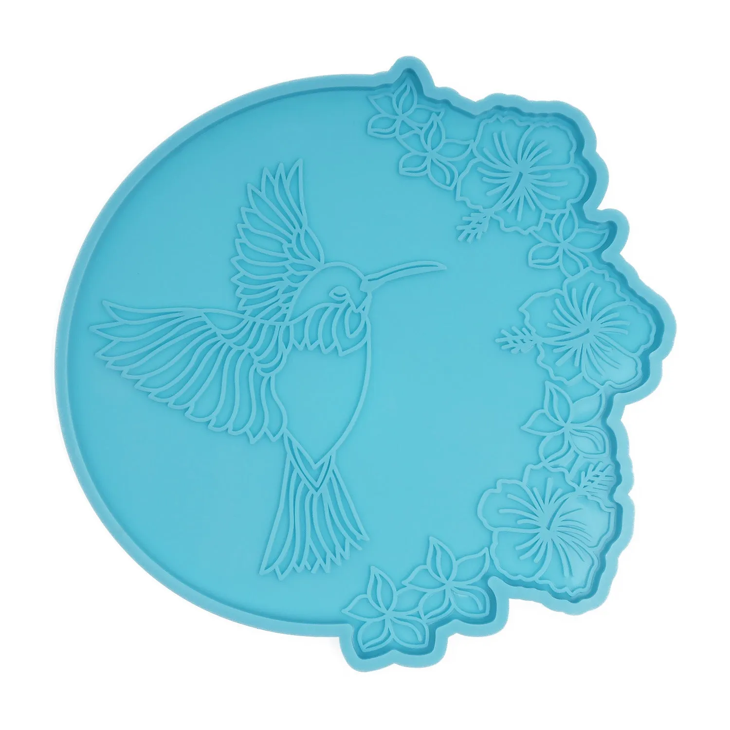 1 piece Silicone Bird/Flower Table Mat Mold DIY Coaster Mold Shiny Resin Mold For Home Decoration 10385651