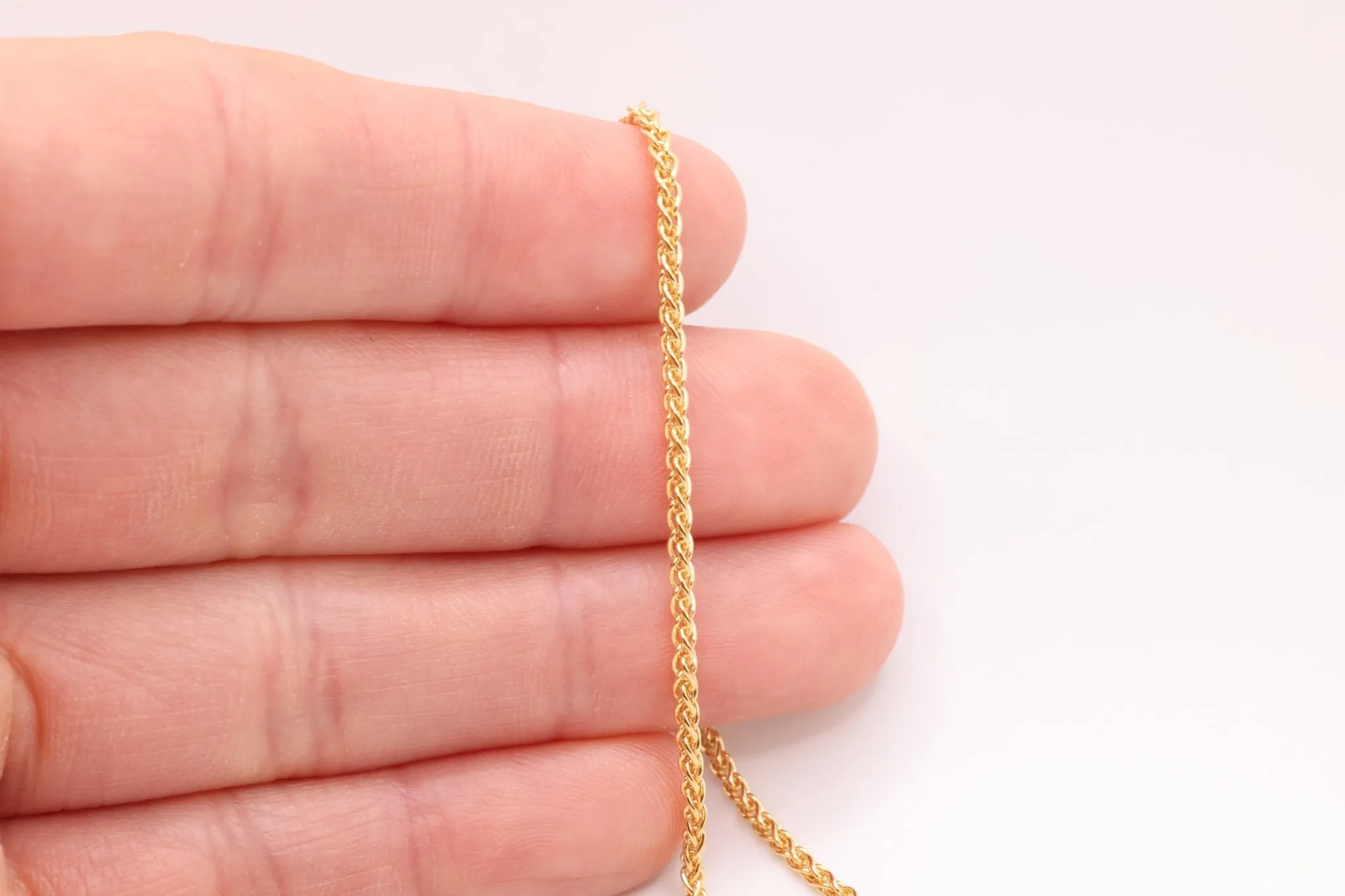 14K Gold-Filled 1.8mm Wheat Chain, Wholesale Jewelry Making Wheat Chain