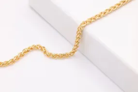 14K Gold-Filled 1.8mm Wheat Chain, Wholesale Jewelry Making Wheat Chain