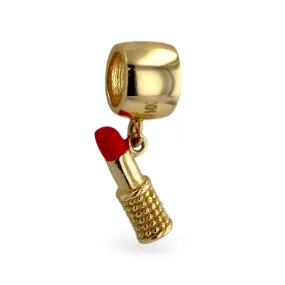 14k Yellow gold lipstick Astra charm