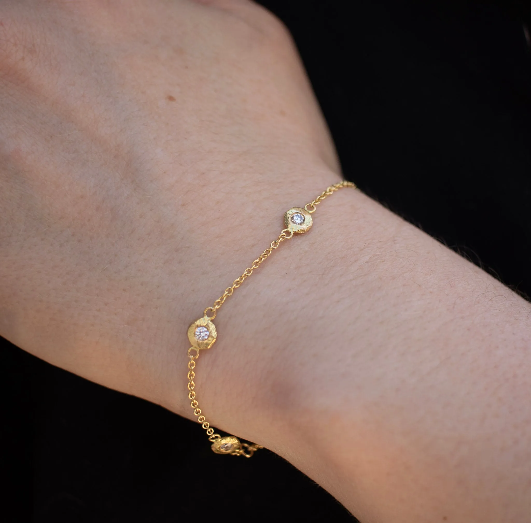 18K Diamonds by the Yard Bracelet