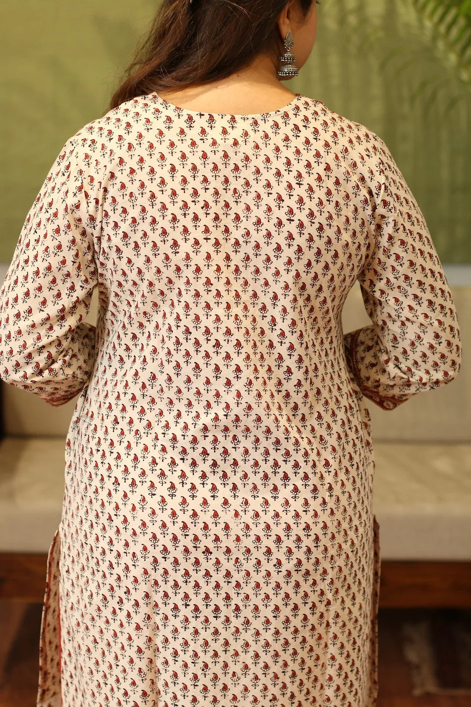 Aarya Bagru Hand Block Printed Cotton Kurta