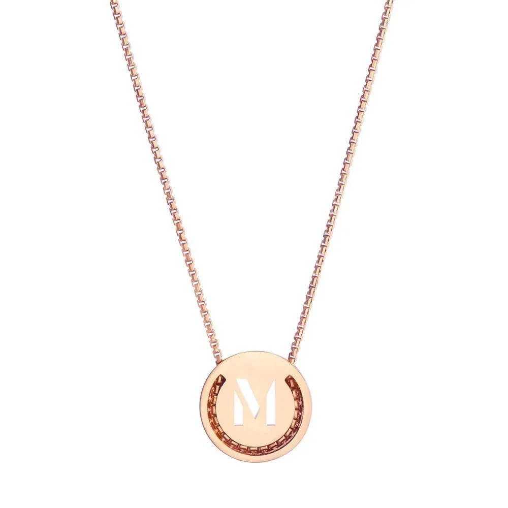 ABC's - M 18K Gold Plated Necklace