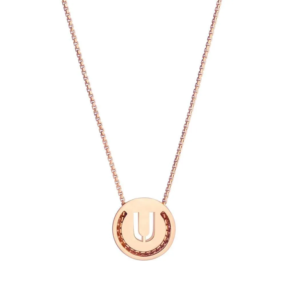 ABC's - U 18K Gold Plated Necklace