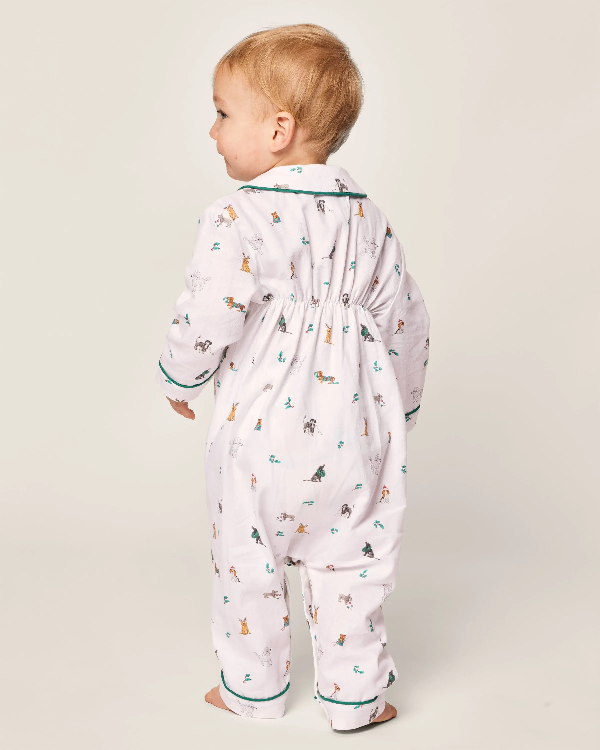 Baby's Twill Cambridge Romper | Jingle Paws