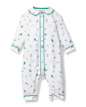 Baby's Twill Cambridge Romper | Jingle Paws