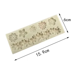 Border Flower mould Silicone Mold for UV resin and epoxy resin Mould It and clay casting