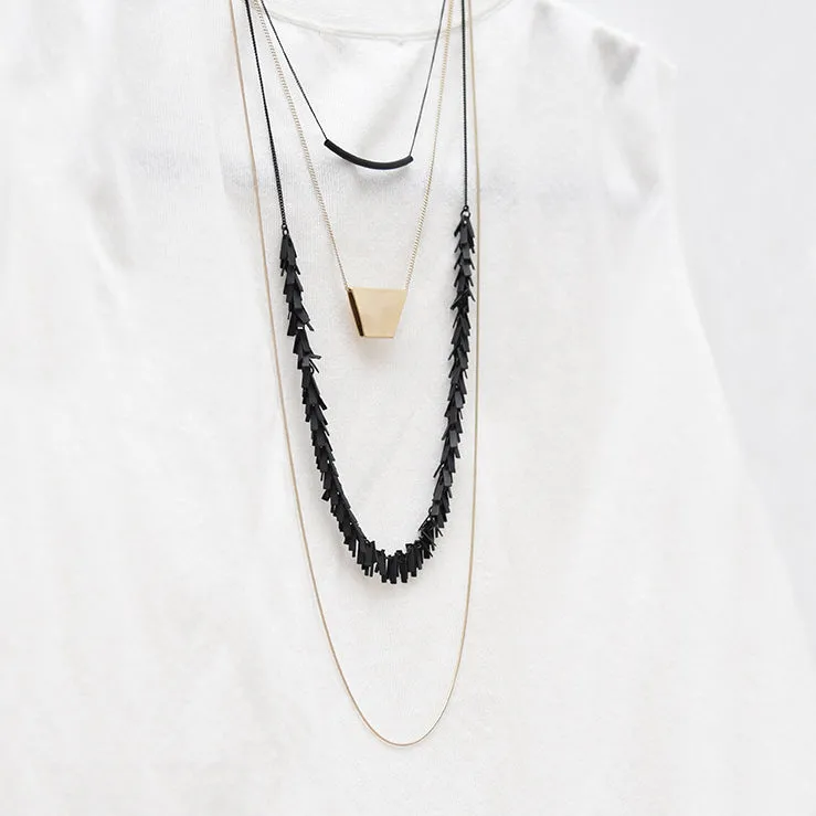 Confetti Layered Long Necklace