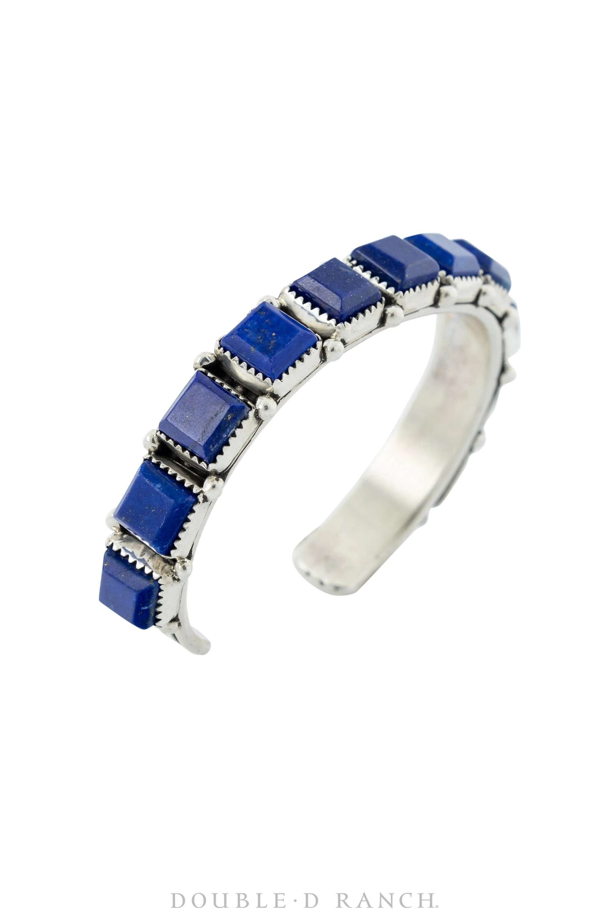 Cuff, Lapis, Row, 9 Stone, Hallmark, Contemporary, 3013