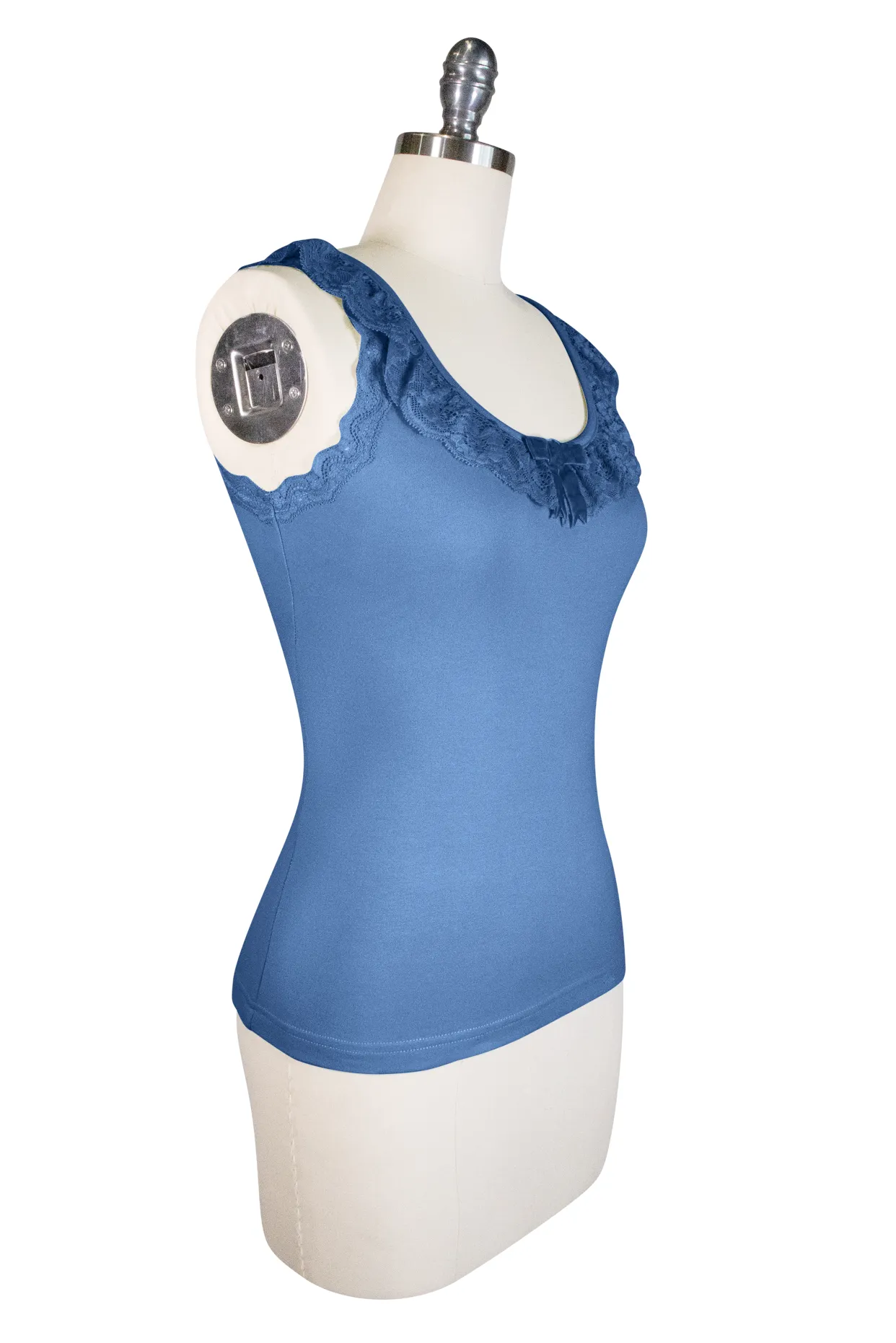 D'Amour Madam Ruffle Singlet (Blue)