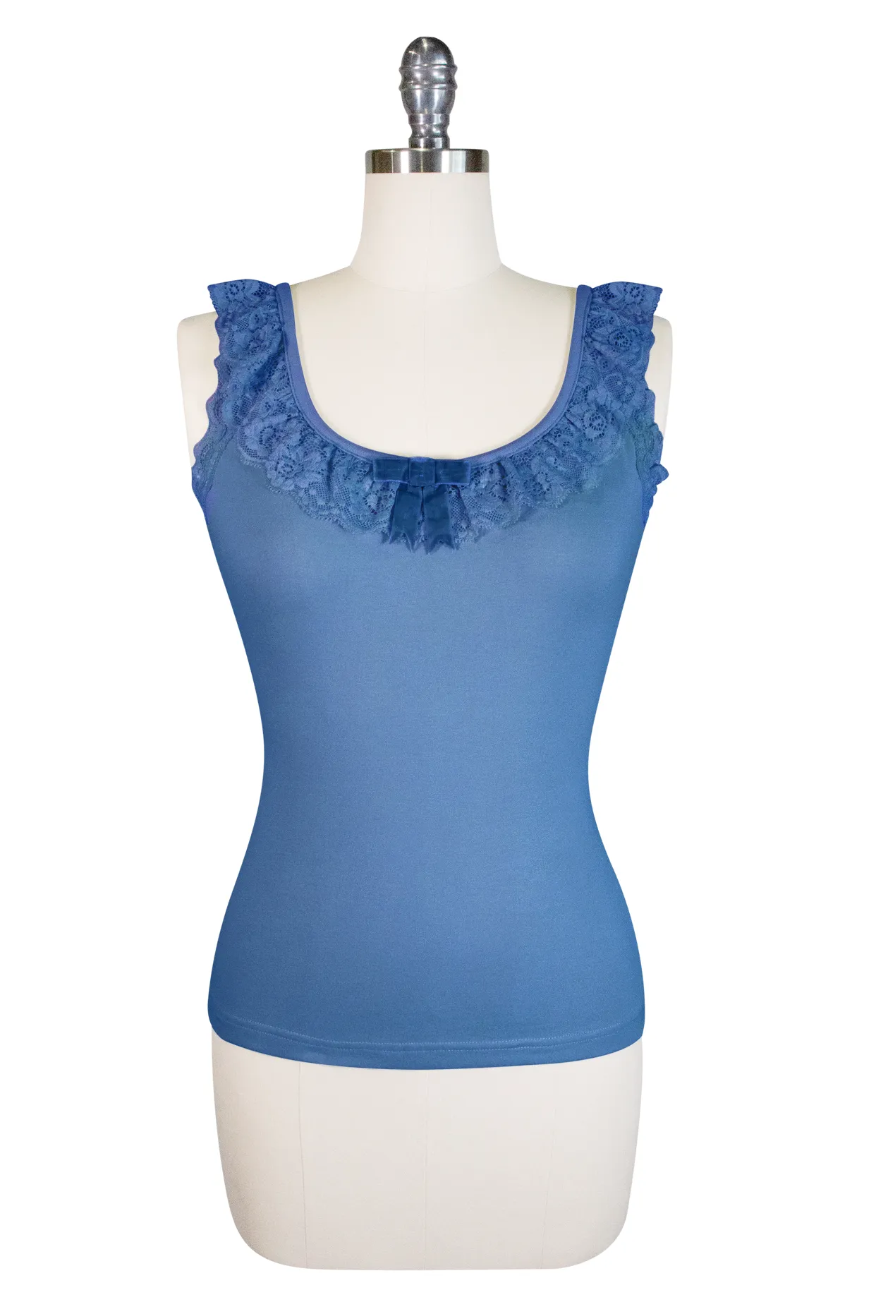 D'Amour Madam Ruffle Singlet (Blue)