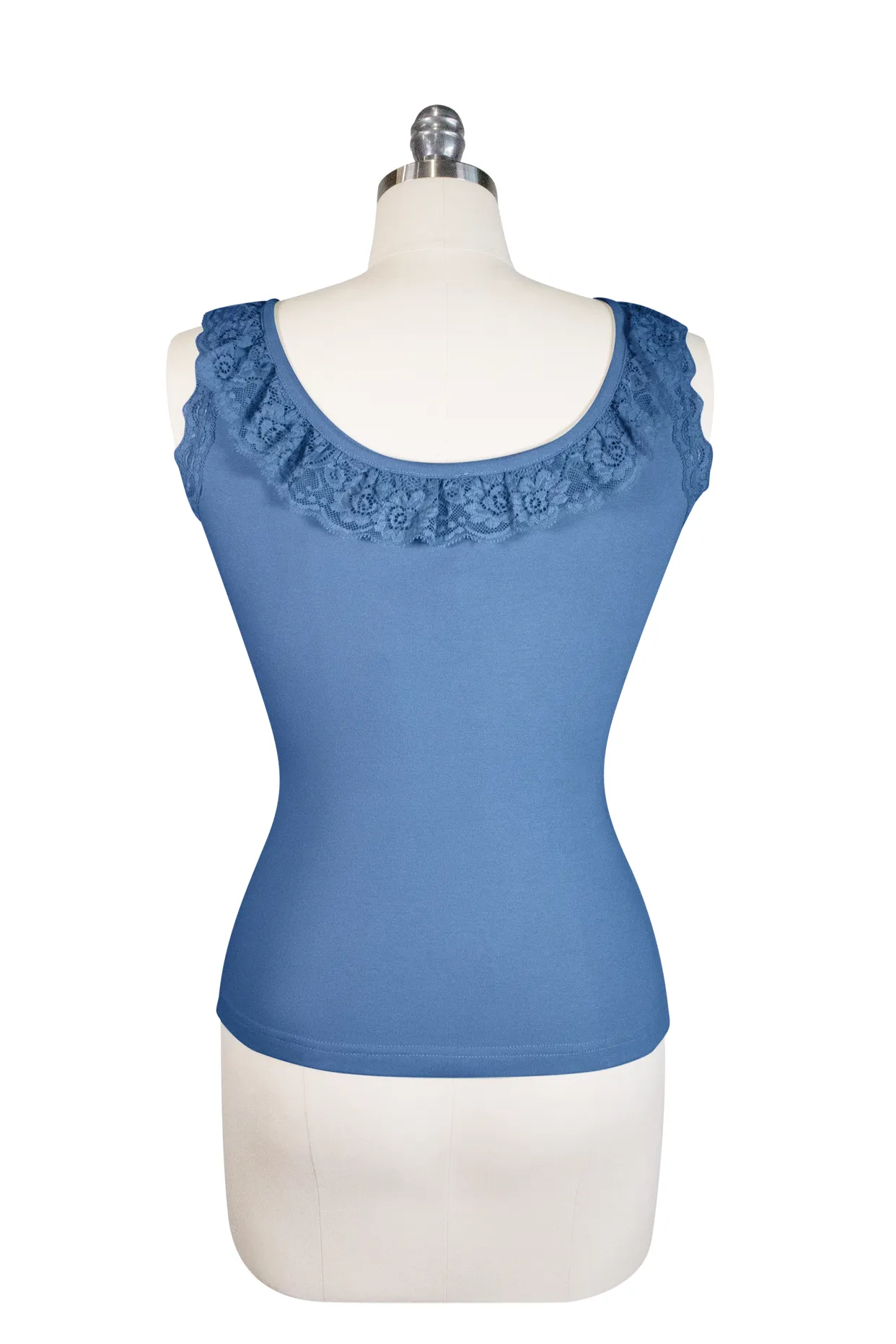 D'Amour Madam Ruffle Singlet (Blue)