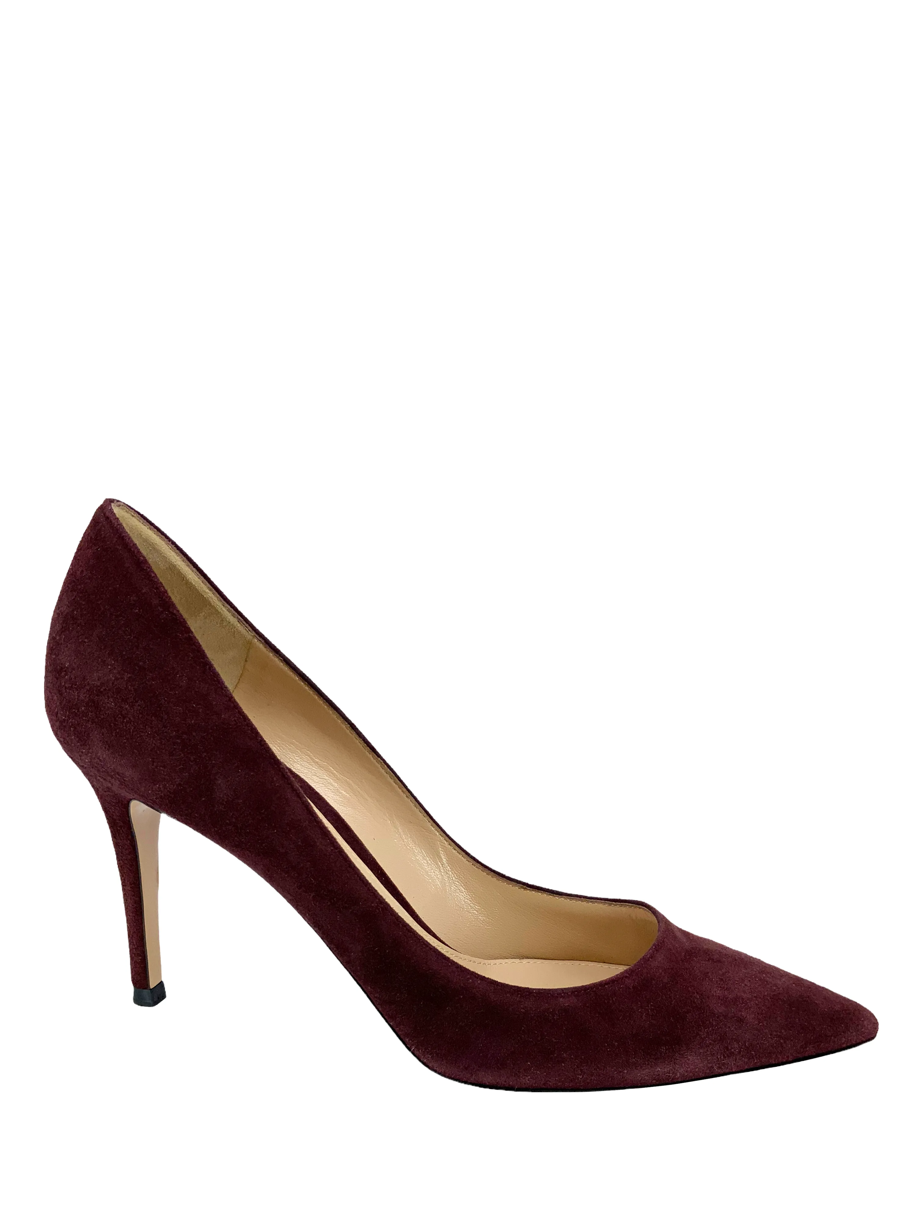 Gianvito Rossi Suede Point Toe Pumps Size 7.5