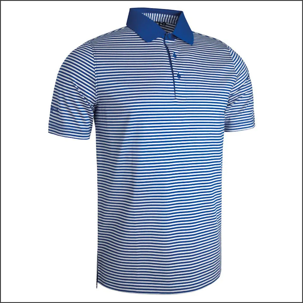 Glenmuir Letham Striped Mercerised Polo Shirt*