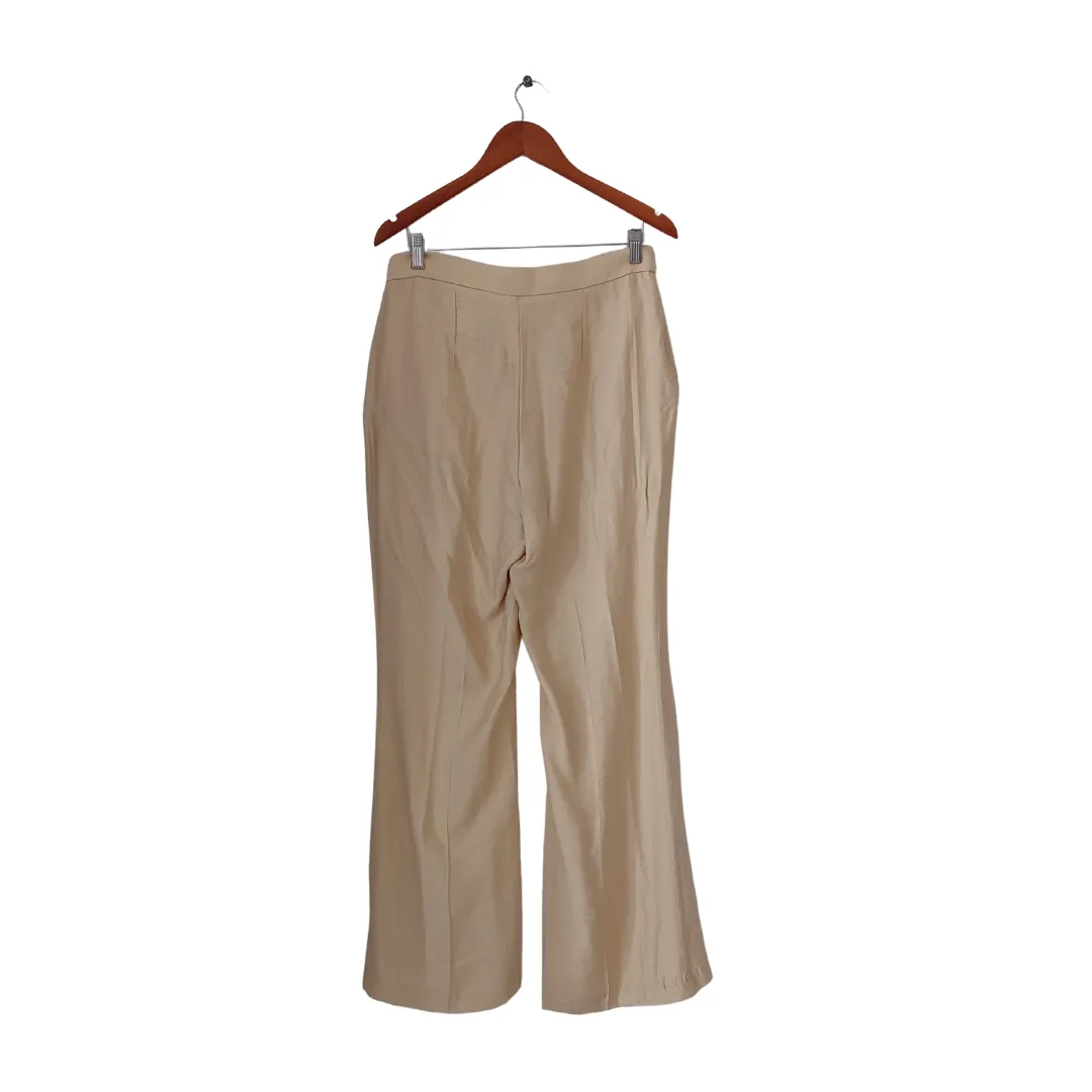 H&M Beige Wide Leg Pants | Brand New |