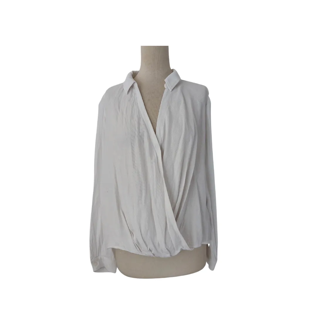 H&M White Cross Over Top | Pre Loved |