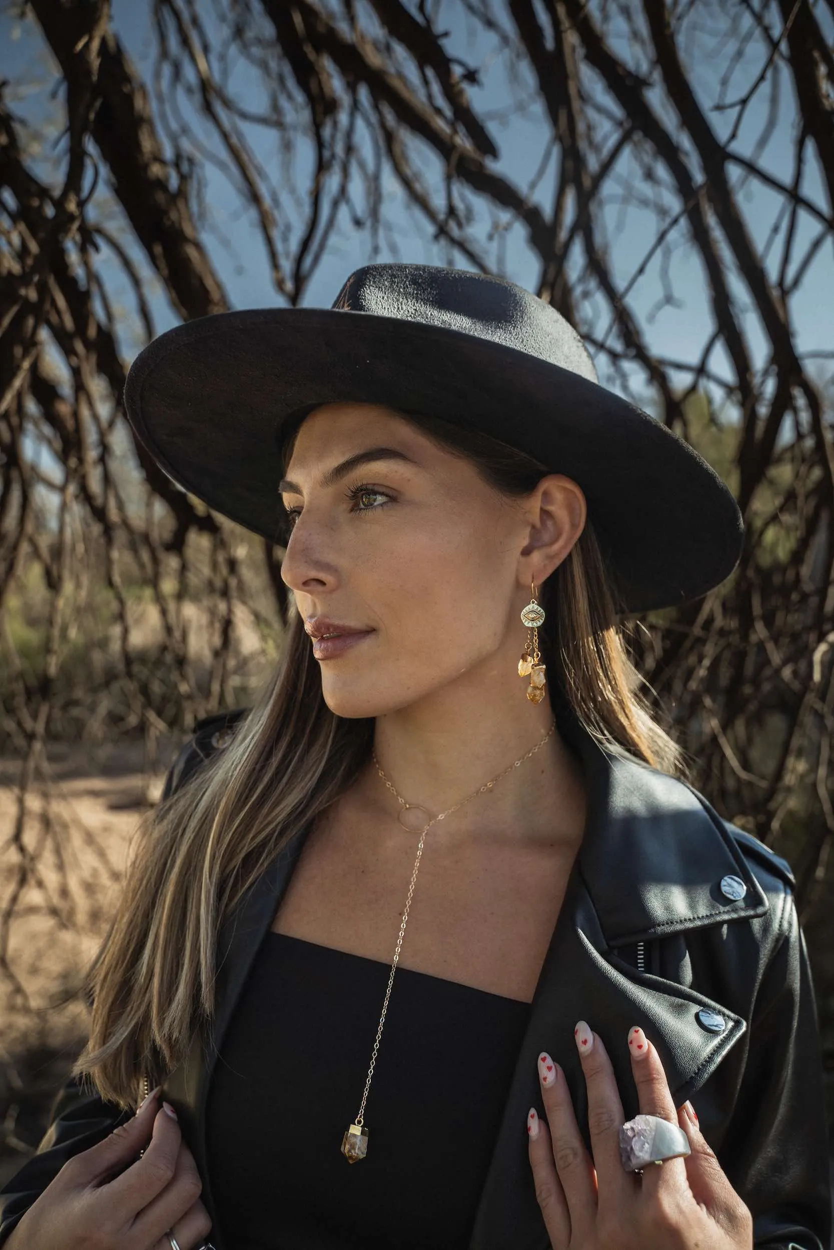 I Am My Own Light Citrine Earrings