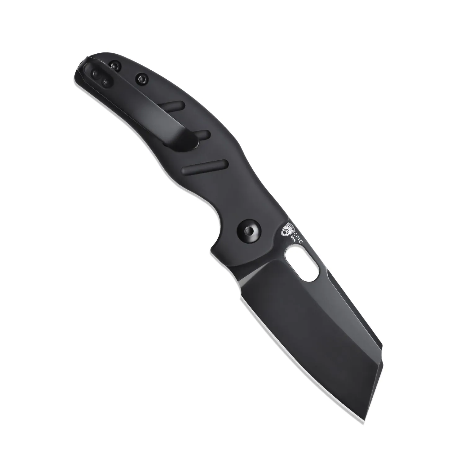 Kizer Sheepdog C01c Mini Button Lock Aluminium Handle V3488BC2 (2.61” Black)