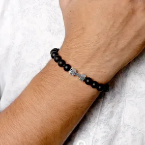 Lift Life Beaded Black Men's Bracelet