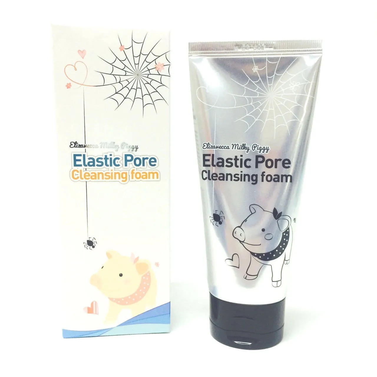 Limpiador y mascarilla facial Elizavecca Milky Piggy Elastic Pore Cleansing Foam 120 ml