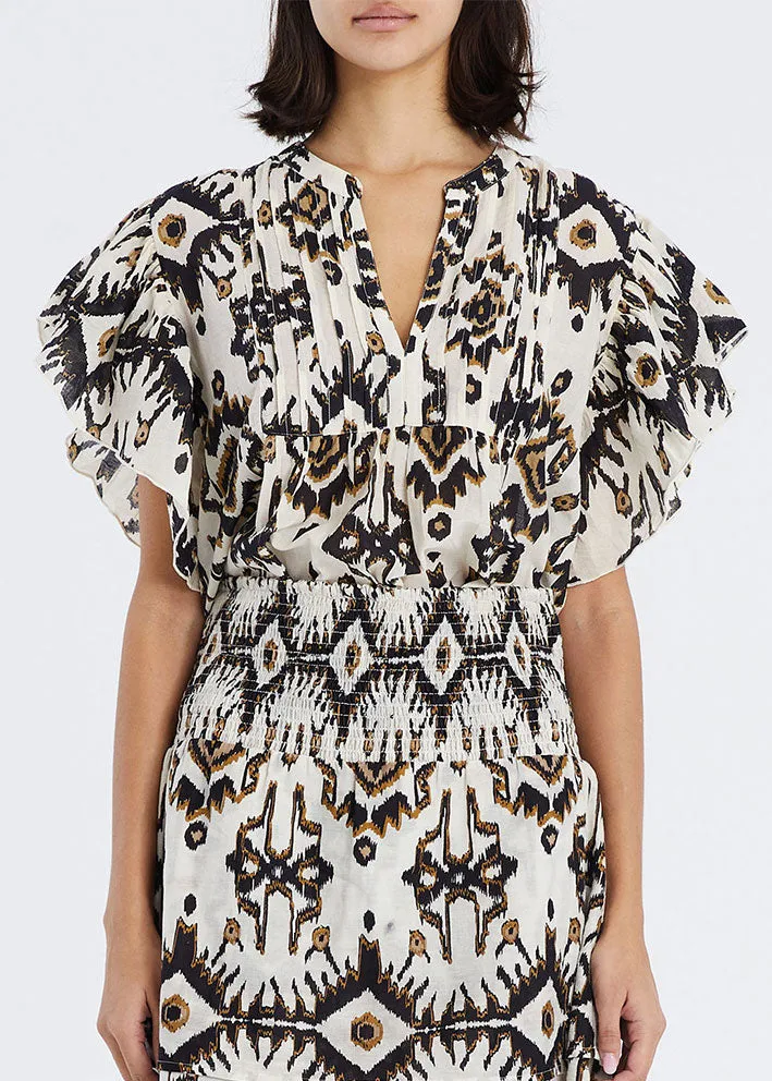 Lollys Laundry Isabel Top - Aztec Print