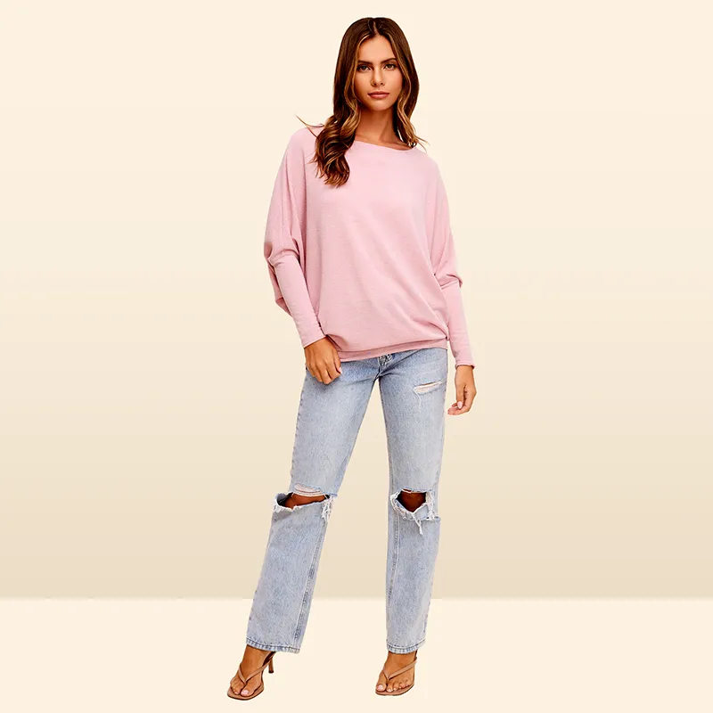 Long Sleeve Cocoon Top