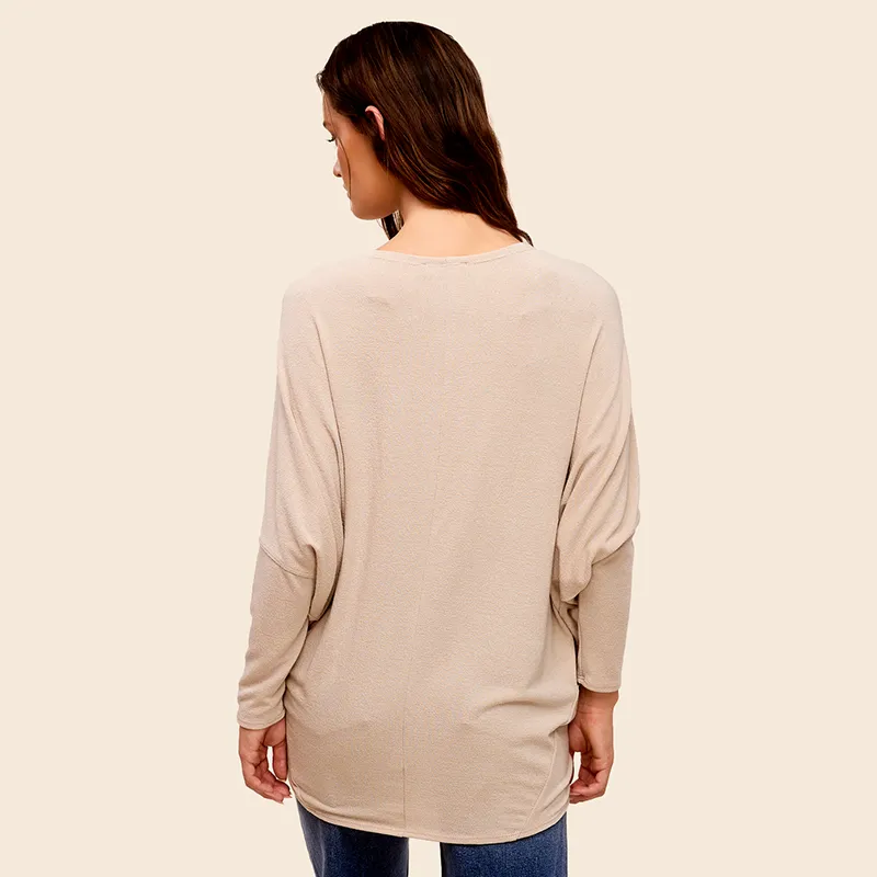 Long Sleeve Cocoon Top