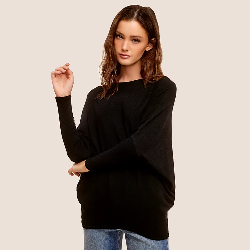 Long Sleeve Cocoon Top