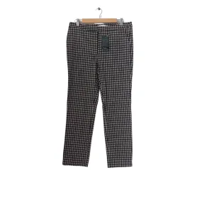 Mango Black & Beige Checked Skinny Pants | Brand New |