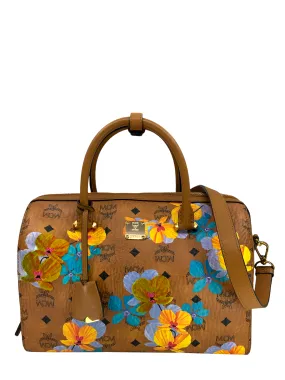 MCM Boston Coated Canvas Bowler Bag