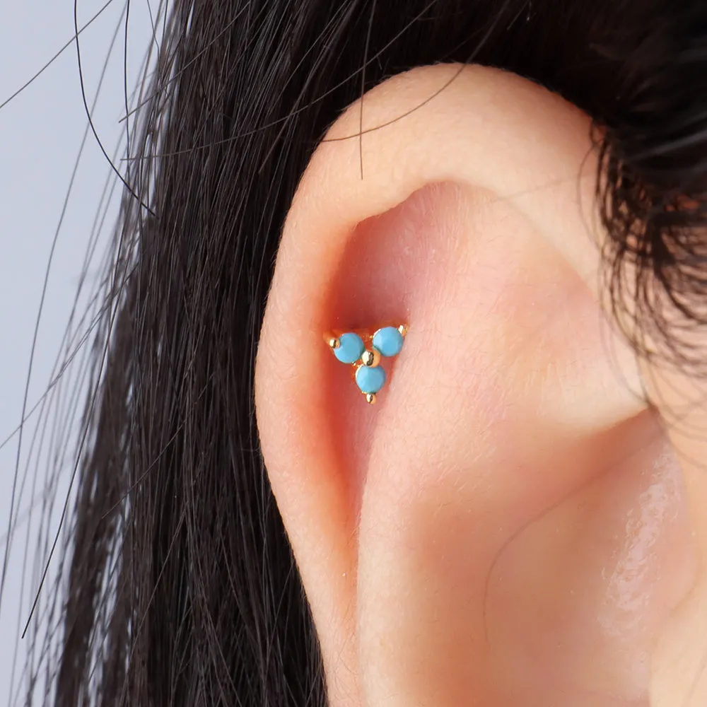 Petite Turquoise Stud