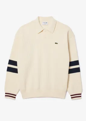 Pull Lacoste en coton beige