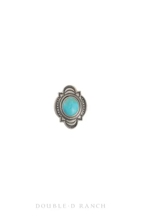 Ring, Natural Stone, Turquoise, Hallmark, Contemporary, 1380