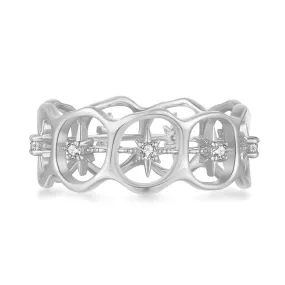 Silver Star Ring - Aura