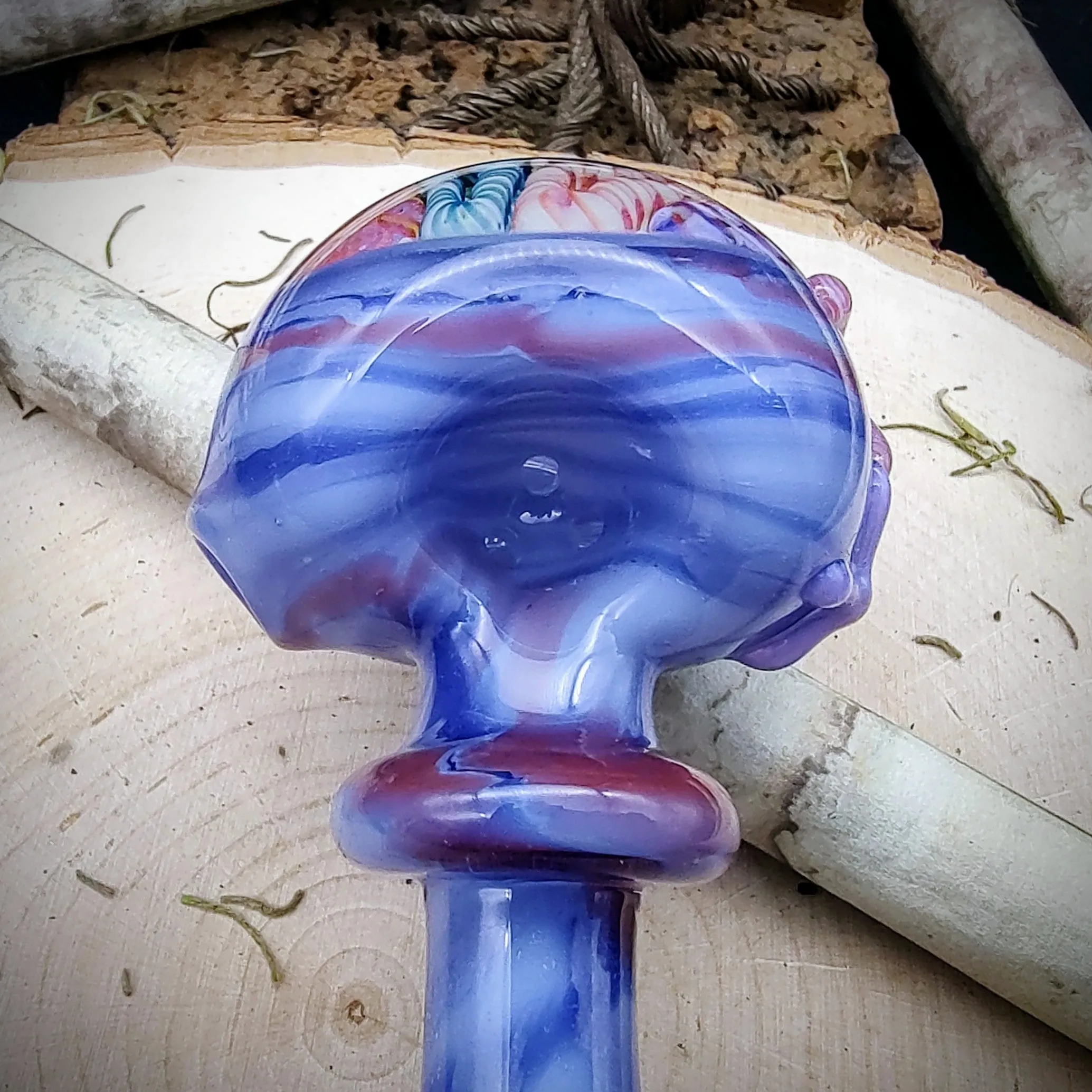 Starfish Seascape Marbled Hand Pipe (Ready to Ship)