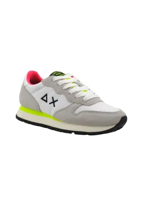 SUN68 Allt Solid Sneaker Donna Bianco Giallo Z34201