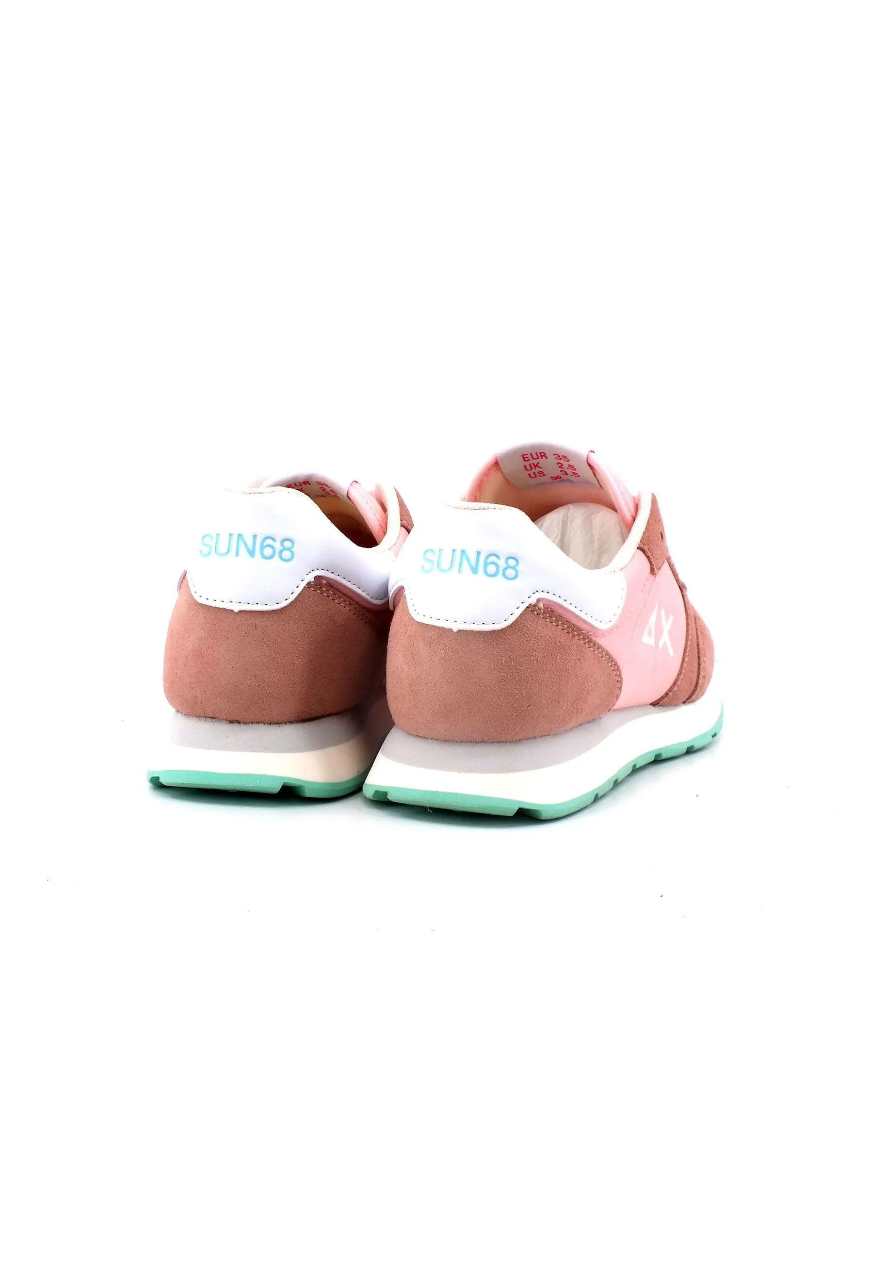 SUN68 Ally Solid Nylon Sneaker Bambino Rosa Z33401T