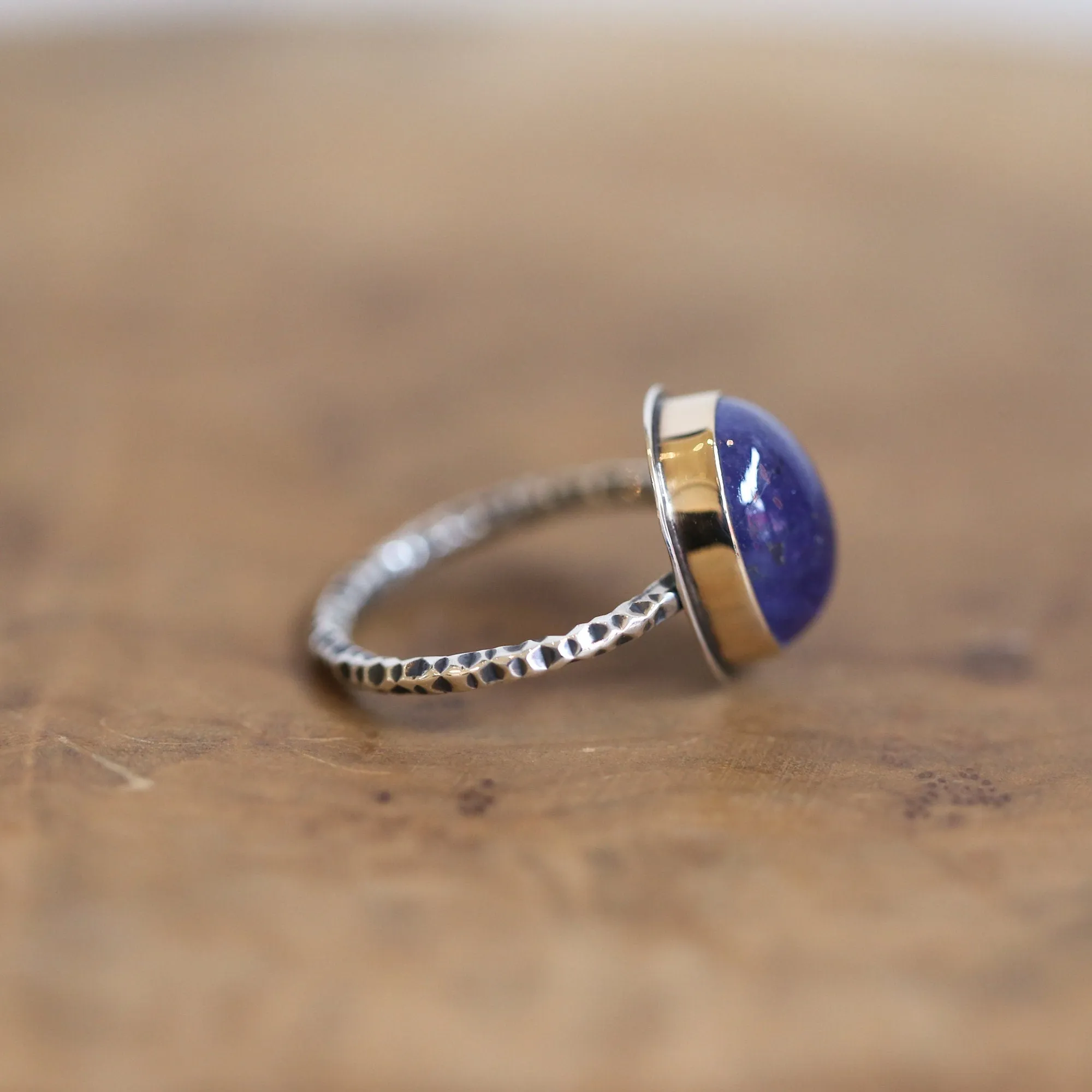 Tanzanite Ring - 14K Gold Ring - Gold Tanzanite Ring - Goldsmith - Natural Tanzanite