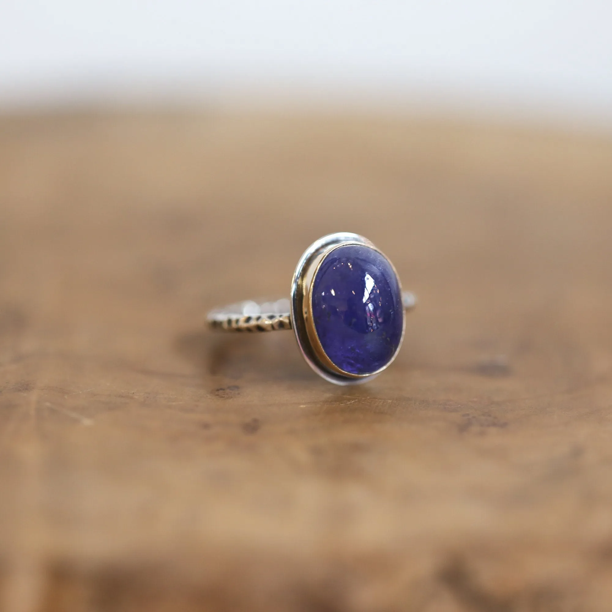 Tanzanite Ring - 14K Gold Ring - Gold Tanzanite Ring - Goldsmith - Natural Tanzanite