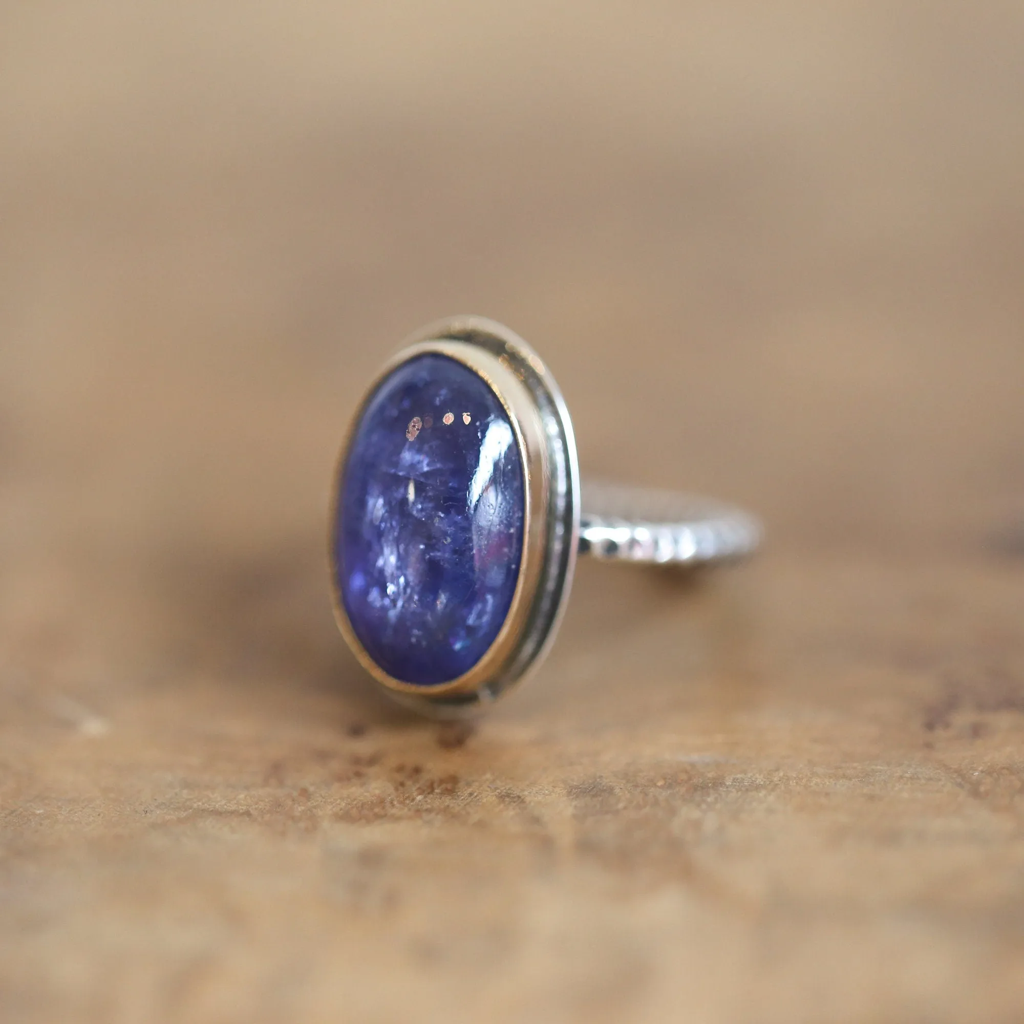 Tanzanite Ring - 14K Gold Ring - Gold Tanzanite Ring - Goldsmith - Natural Tanzanite