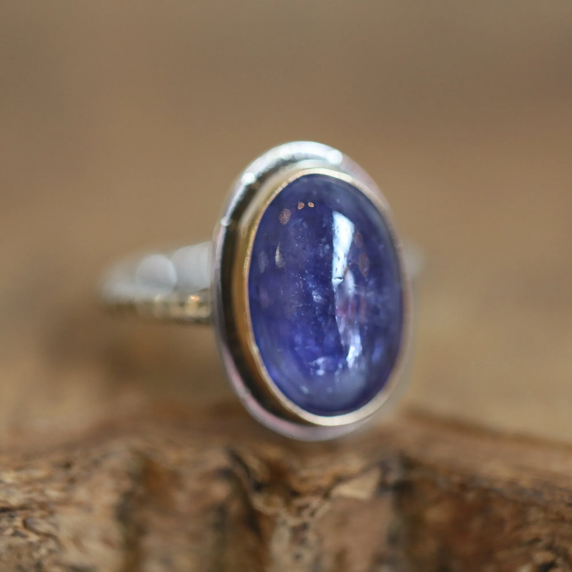 Tanzanite Ring - 14K Gold Ring - Gold Tanzanite Ring - Goldsmith - Natural Tanzanite