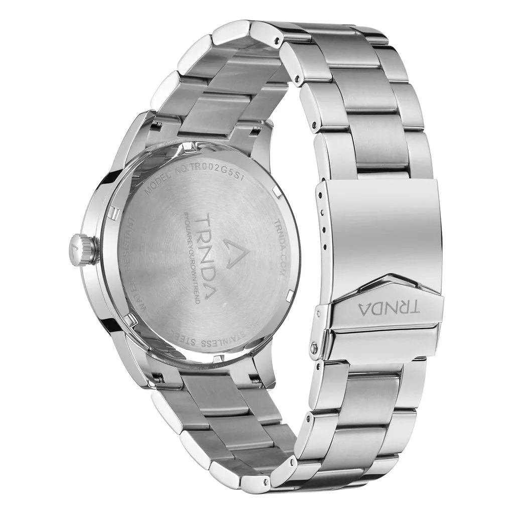 Trnda Stainless Steel Men's Watch TR002G5S1-B7S