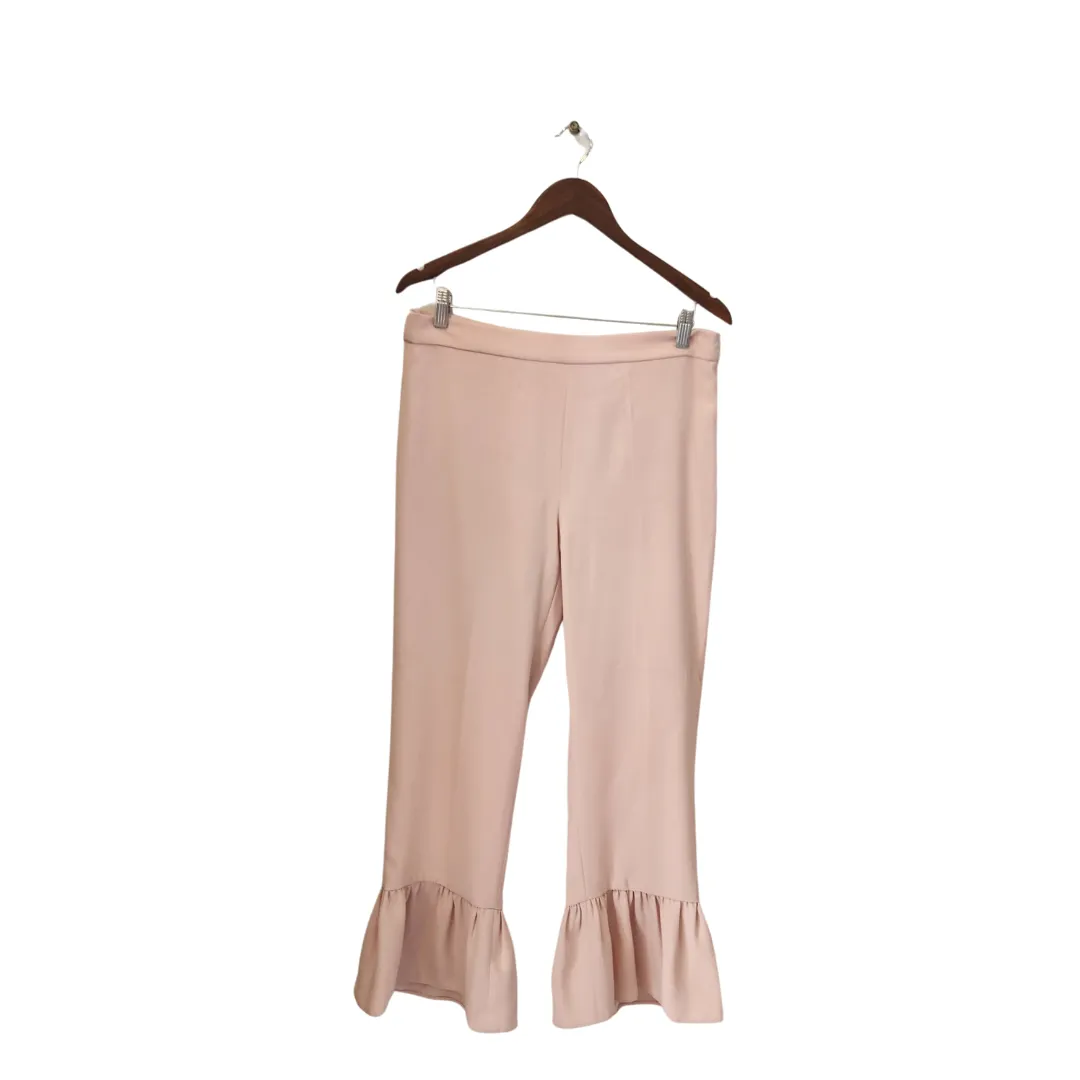 ZARA Light Pink Flared Pants | Pre Loved |